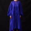 Amrich Ari Blue Handwoven Tiered Dress -Textalux Sales 25923aml10 1