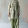 Begum Pret Mint Green Kurta Set With Dhoti Pants -Textalux Sales 266bepm17 1