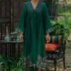 Pooja Keyur Green Aari Embroidered Kurta Set -Textalux Sales 2701pk15 1