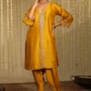 Sheetal Batra Umrah Glaze Mustard Kurta Set