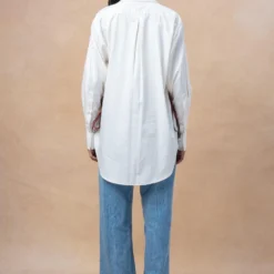 GRAINE Classic Portrait Shirt With Rubber Fringe -Textalux Sales 27623gre9 5