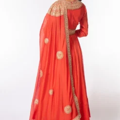 Anamika Khanna Red Embellished Anarkali Set -Textalux Sales 277 ak3 4