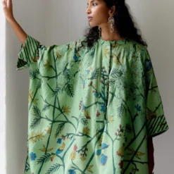 Archana Jaju Green Kalamkari Kaftan Set -Textalux Sales 27923aja23 3