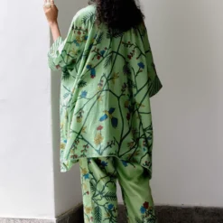 Archana Jaju Green Kalamkari Kaftan Set -Textalux Sales 27923aja23 4
