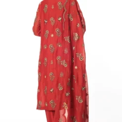 Anamika Khanna Red Embellished Kurta Set 11 Anamika Khanna Red Embellished Kurta Set -Textalux Sales 279an4 5