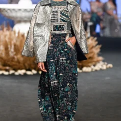 SVA Blue Patchwork Jumpsuit & A Bomber Jacket -Textalux Sales 2811srl8 2