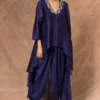 Jayanti Reddy Purple High Low Tunic & Dhoti Pants -Textalux Sales 283jr33 1