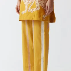 YAM Yellow Sherni Kurta Set -Textalux Sales 2911yam39 4