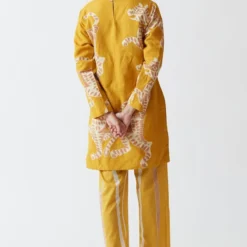 YAM Yellow Sherni Kurta Set -Textalux Sales 2911yam39 5