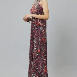 SVA Grey Abstract Printed Jumpsuit -Textalux Sales 29523sva52 2