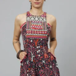 SVA Grey Abstract Printed Jumpsuit -Textalux Sales 29523sva52 4