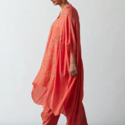 ONE NOT TWO Coral Floral Embellished Kaftan Set -Textalux Sales 29623ont19 3