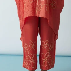 ONE NOT TWO Coral Floral Embellished Kaftan Set -Textalux Sales 29623ont19 4