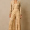 Tarun Tahiliani Beige Crystal Embellished Gilet Set 1 Tarun Tahiliani Beige Crystal Embellished Gilet Set -Textalux Sales 29823tt10 1