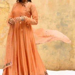 Niti Bothra Peach Orchid Angrakha Set 10 Niti Bothra Peach Orchid Angrakha Set -Textalux Sales 30323nb42 3