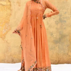 Niti Bothra Peach Orchid Angrakha Set 11 Niti Bothra Peach Orchid Angrakha Set -Textalux Sales 30323nb42 4