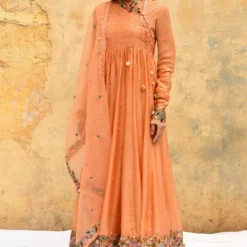 Niti Bothra Peach Orchid Angrakha Set 12 Niti Bothra Peach Orchid Angrakha Set -Textalux Sales 30323nb42 5