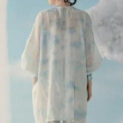 ILK Ice Blue Tie Dye Tunic -Textalux Sales 307ilk2 3