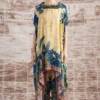 Rajdeep Ranawat Mustard Lavanya Floral Kaftan -Textalux Sales 3103rr29 1