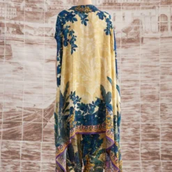 Rajdeep Ranawat Mustard Lavanya Floral Kaftan -Textalux Sales 3103rr29 4