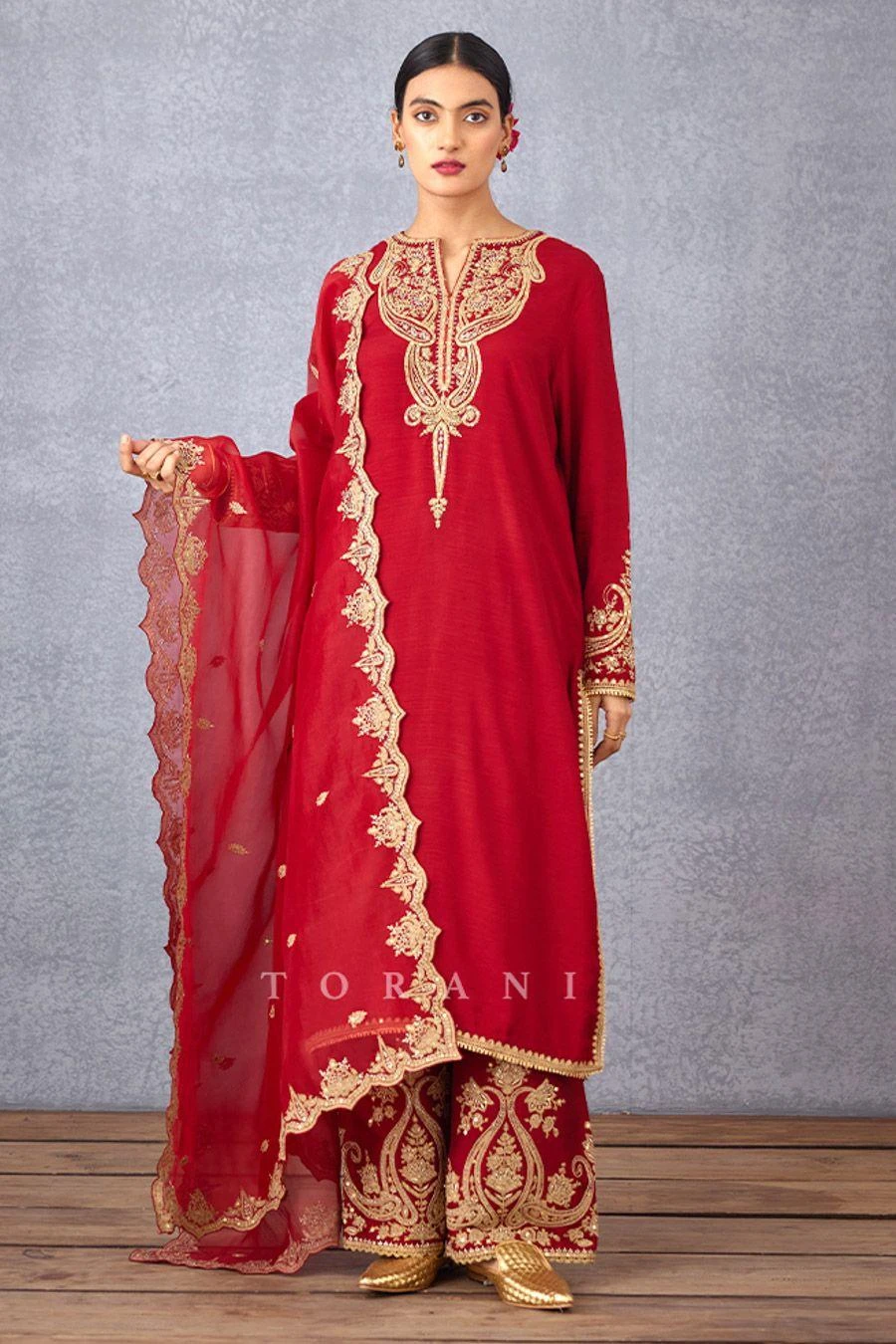 Torani Sindoori Pushti Kurta Set 4 Torani Sindoori Pushti Kurta Set - Image 2