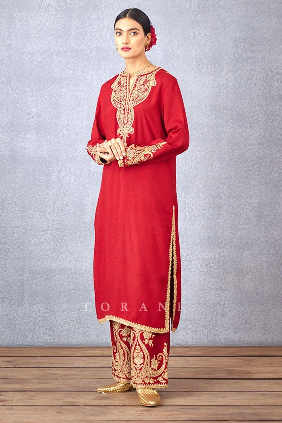 Torani Sindoori Pushti Kurta Set 5 Torani Sindoori Pushti Kurta Set - Image 3