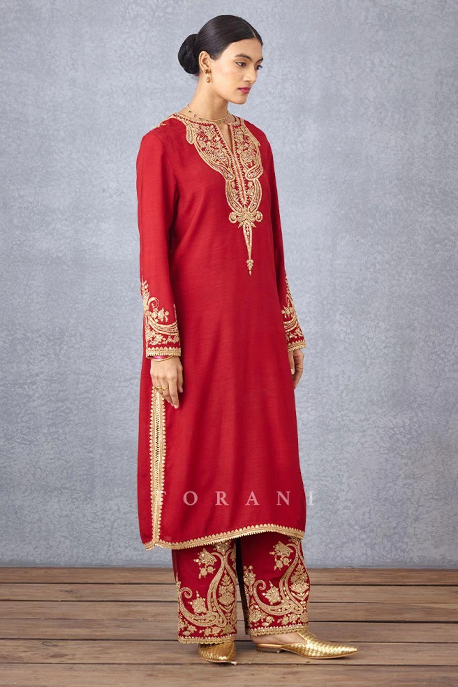Torani Sindoori Pushti Kurta Set 6 Torani Sindoori Pushti Kurta Set - Image 4