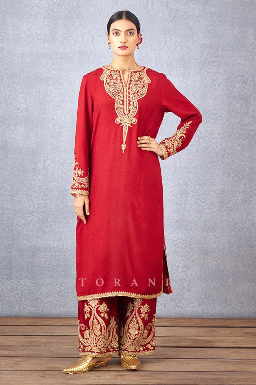 Torani Sindoori Pushti Kurta Set 7 Torani Sindoori Pushti Kurta Set - Image 5