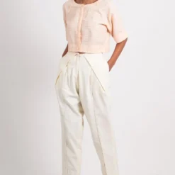 Ahmev Blush Pink Raglan Sleeve Top