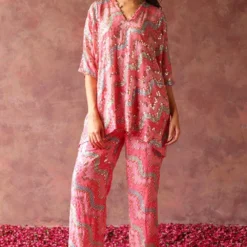 Begum Pret Maiyra Pink Sequinned Co-ord Set