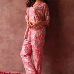 Begum Pret Maiyra Pink Sequinned Co-ord Set -Textalux Sales 3823bp5 4 1