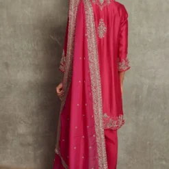 Jayanti Reddy Rani Pink Embroidered Kurta Set -Textalux Sales 38jreddyp7 2