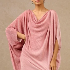 Tarun Tahiliani Shaded Old Rose Ombre Kaftan -Textalux Sales 41023tt3 3