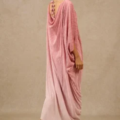 Tarun Tahiliani Shaded Old Rose Ombre Kaftan -Textalux Sales 41023tt3 4