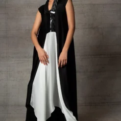 Amit Aggarwal Black & White Metallic Dress -Textalux Sales 410am13 3