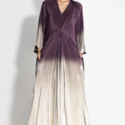 431-88 By Shweta Kapur Plum To Gold Midnight Jumpsuit