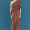 ILK Bronze Sari Dress -Textalux Sales 411ilk31 1
