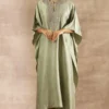 Jayanti Reddy Green Embroidered Kaftan -Textalux Sales 411jay2 2