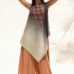 Richa Khemka Tan Floor Length Jumpsuit -Textalux Sales 426076 3