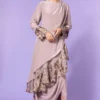 Aikeyah Grey Embroidered Layered Dress -Textalux Sales 42aik12 1