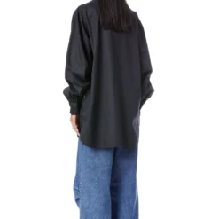 Kanika Goyal Label Black Willow Hand Embellished Shirt -Textalux Sales 4423kgl13 3