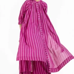 Three Hot Pink Gathered Tunic Set -Textalux Sales 53thw9 3