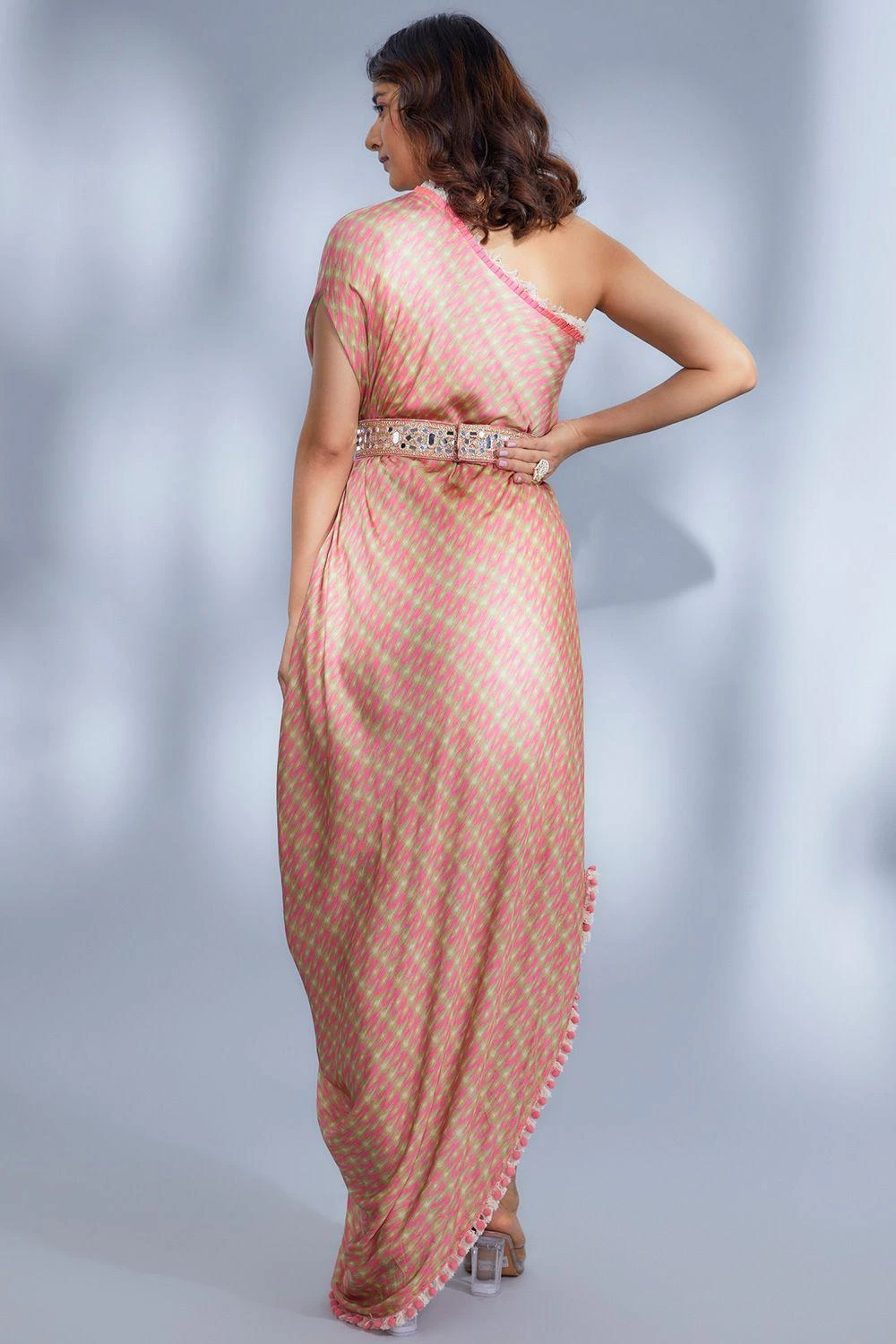 Gopi Vaid Zoya One Shoulder Embellished Dress 6 Gopi Vaid Zoya One Shoulder Embellished Dress - Image 4