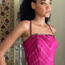 AROHI Berry Embellished Halter Style Jumpsuit -Textalux Sales 5723arh62 4