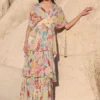 Twinkle Hanspal Floral Printed 3-tiered Maxi Dress -Textalux Sales 611th1 1