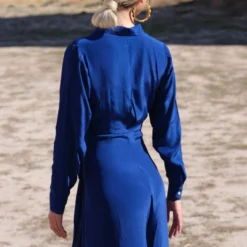 Twinkle Hanspal Indigo Overlap Jumpsuit 5 Twinkle Hanspal Indigo Overlap Jumpsuit -Textalux Sales 611th24 2