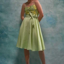 Sakshi Khetterpal Garden Inspired Chanderi Corset Dress