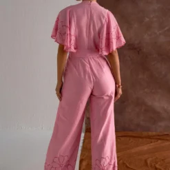 Sakshi Khetterpal Blossom Blue Chanderi Jumpsuit -Textalux Sales 6124sk54 4