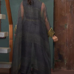 Bodhi Tree Charcoal Grey Printed Kaftan Set -Textalux Sales 62bt4 4