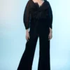 Anjali Kanwar Black Hand Embellished Jumpsuit 1 Anjali Kanwar Black Hand Embellished Jumpsuit -Textalux Sales 6423akf3 1